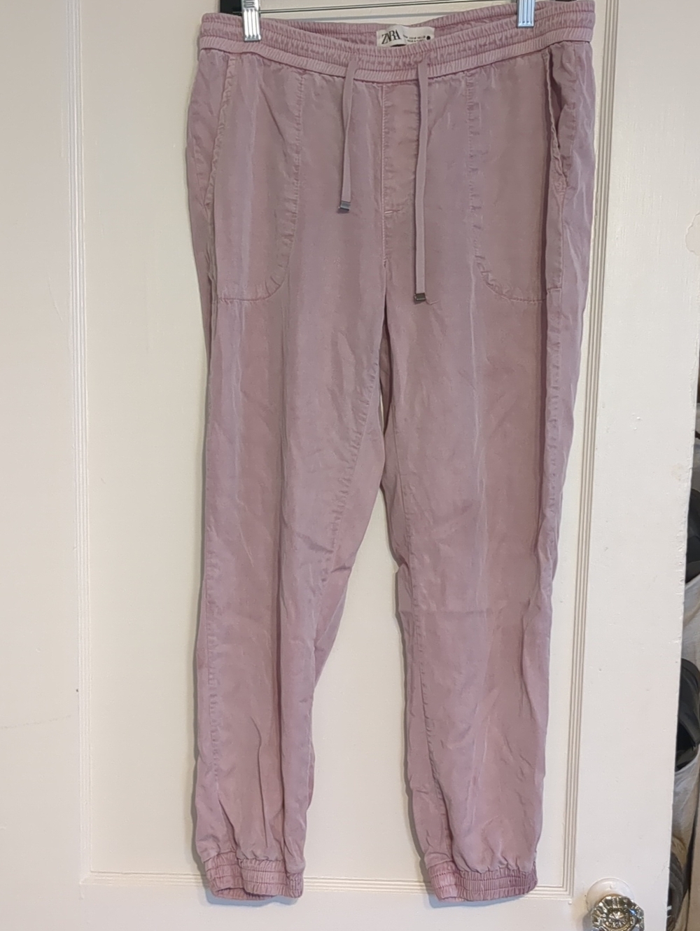 ZARA Dusty Mauve Drawstring Joggers